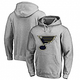 Men's Customized St. Louis Blues Gray All Stitched Pullover Hoodie,baseball caps,new era cap wholesale,wholesale hats